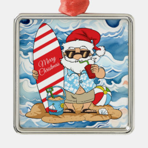Surboard Père Noël Noël Ornement