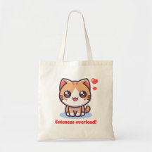 Surcharge de cuteness Sac fourre-tout de chats Kaw
