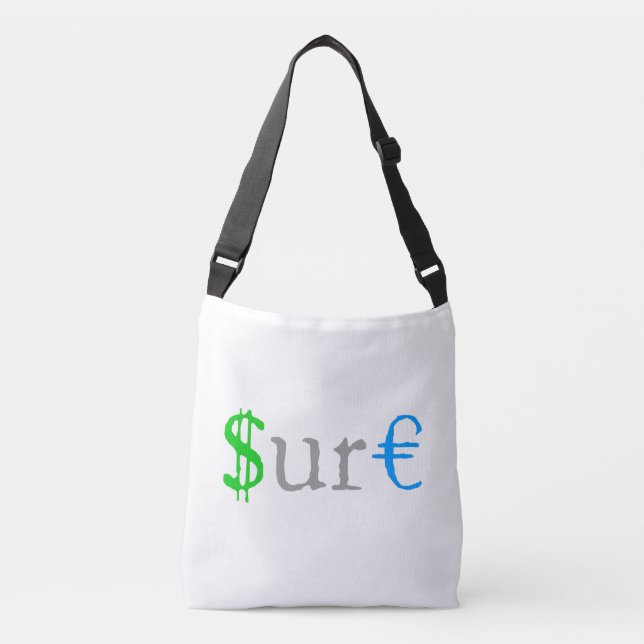 Sure funny money crossbody bag (Front)