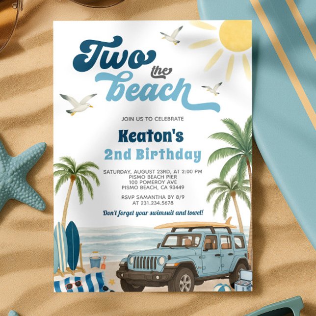 Surf 2nd Birthday Invitation - Two the Beach (Surf 2nd Birthday Invitation - Two the Beach)