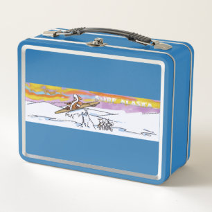 Surf Alaska blue lunchbox
