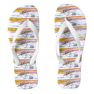 Surf Alaska wide flip flops
