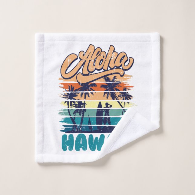 Surf - Aloha Hawaï (Gant de toilette)
