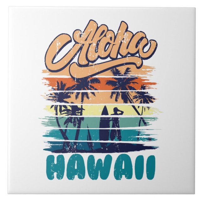 Surf - Aloha Hawaii Tile (Front)