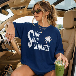 Surf and Sunsets  Beach Vibes T-Shirt