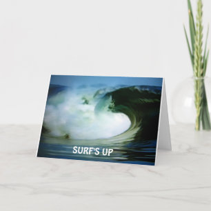SURF AND YOUR AGE "IS UP" FOR **40th BIRTHDAY** Card