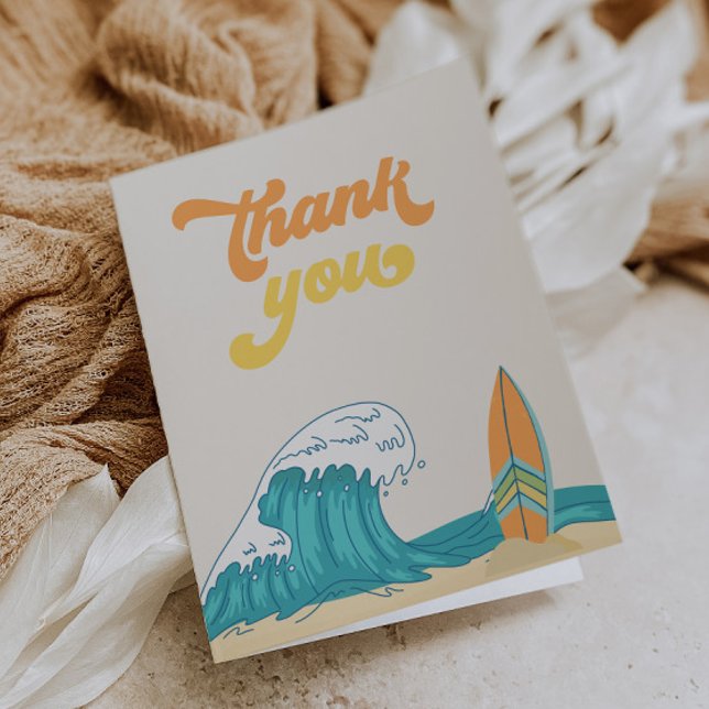 Surf Anniversaire Merci Cartes (Créateur téléchargé)