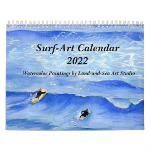 Surf-Art Watercolor Paintings Calendar 2022