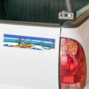 Surf Australia bumpersticker Bumper Sticker