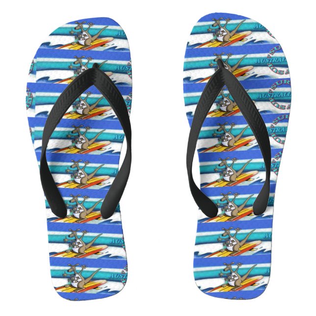 Surf Australia wide flip flops (Footbed)