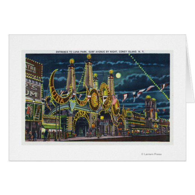 Surf Avenue View of Luna Park Entrance at (Front Horizontal)