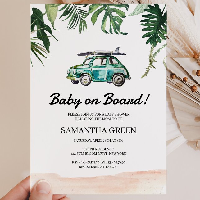 Surf Baby Shower Invitation (Creator Uploaded)