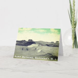 Surf Bathing, Sakonnet - Little Compton, RI Holiday Card