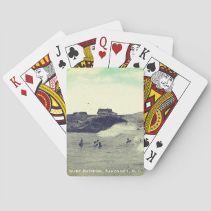 Surf Bathing, Warren's Point Beach, Little Compton Playing Cards