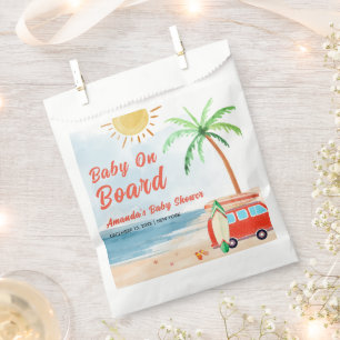Surf Beach Baby On Board Baby Shower Favour Bag