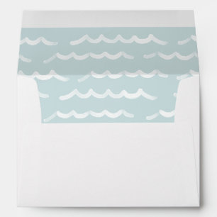 Surf Beach Kids Birthday Party Envelope