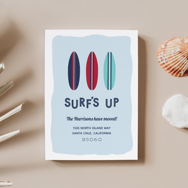 Surf Beach Moving Faire-part (Créateur téléchargé)