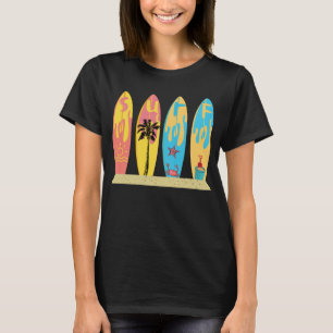 Surf Beach Time Sea Surfing Sun & Sand Palm Trees T-Shirt