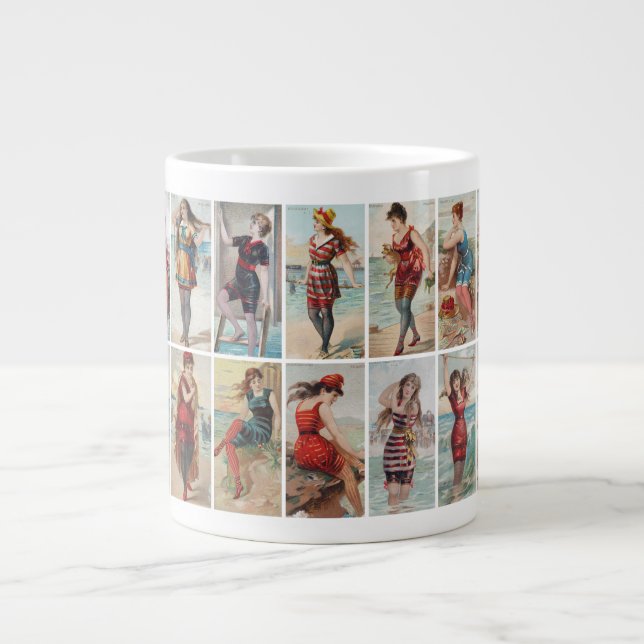 Surf Beauties of 1889 Large Coffee Mug (Front)