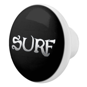 Surf black ceramic knob