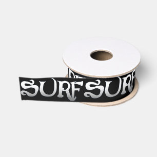 Surf black ribbon spool grosgrain ribbon