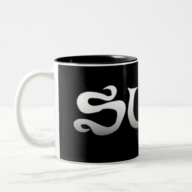 Surf black two tone mug (Left)