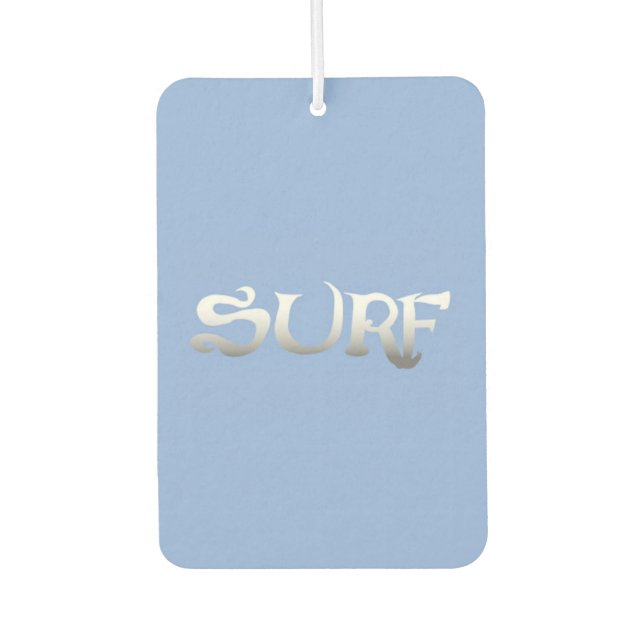Surf blue car air freshener (Front)
