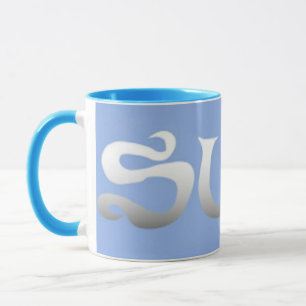 Surf blue combo mug