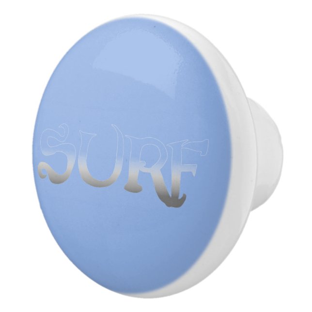 Surf blue fade ceramic knob (Right)