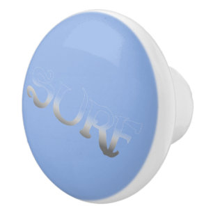 Surf blue tilted fade ceramic knob