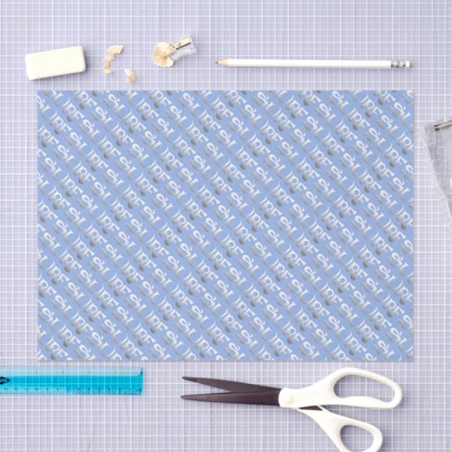 Surf blue tissue paper (Craft)