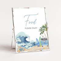 Surf Board Beach Baby Shower Food