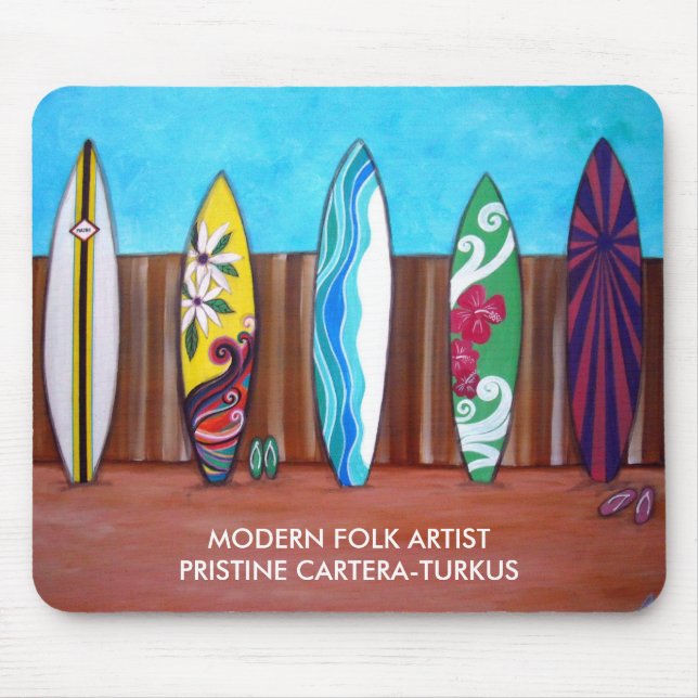 SURF BOARDS MOUSE PAD (Front)