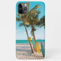 Surf boards on beach throw pillow