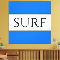 SURF Bright Nautical Blue White Summer Stripes