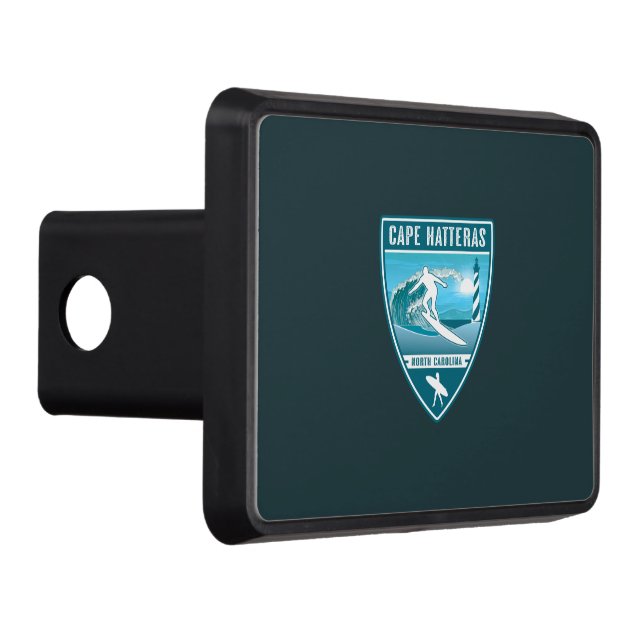 Surf Cape Hatteras North Carolina Trailer Hitch Cover (Right)