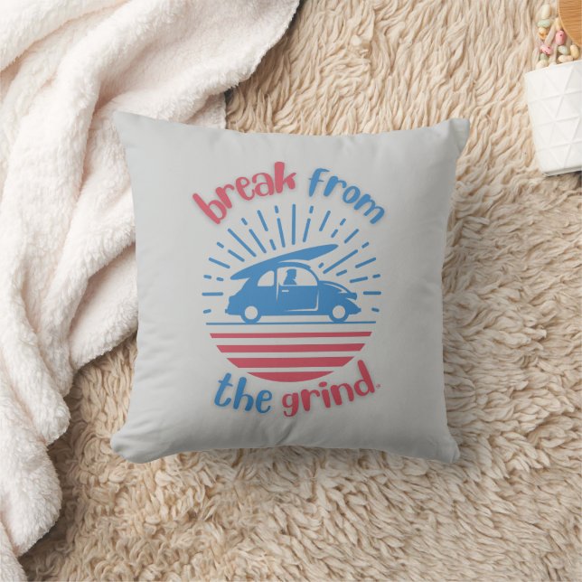 Surf Car Pillow (Blanket)