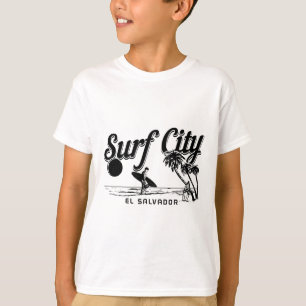 Surf City El Salvador Vintage Beach Souvenir Surfe T-Shirt