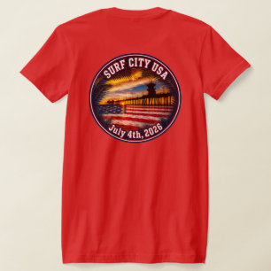SURF CITY USA - July 4th (Ladies) T-Shirt