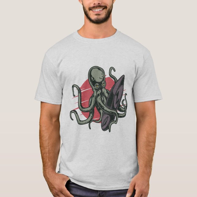 Surf Club California - Octopus T-Shirt (Front)