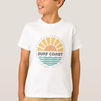 Surf Coast Vintage Sunset Beach Retro Design