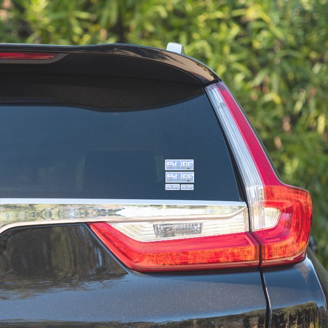 Surf contour rectangle stickers (Car Side)
