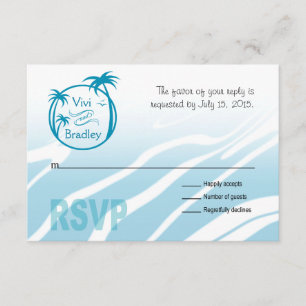 Surf de plage Palm Logo RSVP   bleu