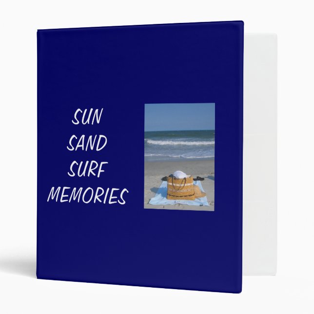 Surf DE SABLE SOLEIL - CLASSEUR DE SOUVENIRS (Devant/intérieur)