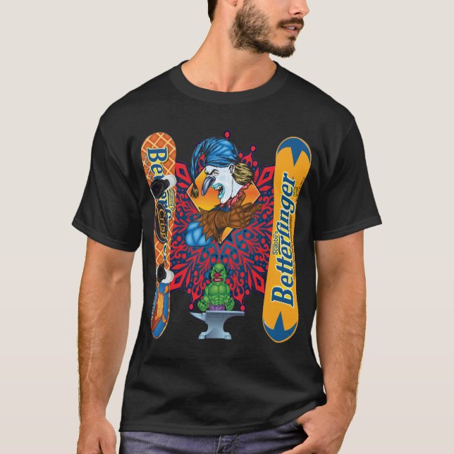 Surf des neiges mauvais de Butterfinger de T-shirt (Devant)