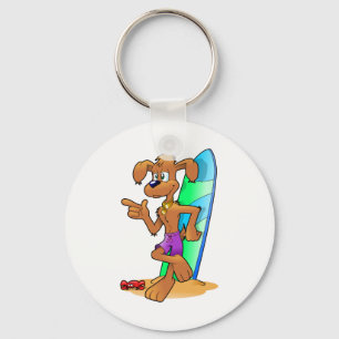 Surf Dog Keychain