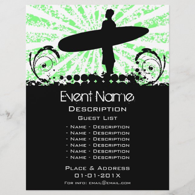 Surf Event Promotion Flyer (Front)