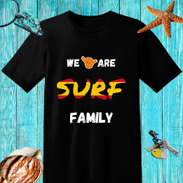 Surf family design with shaka hand and Spain flag T-Shirt