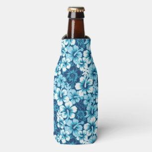 Surf Floral Hibiscus Pattern Bottle Cooler