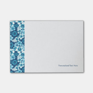 Surf Floral Hibiscus Pattern Post-it Notes